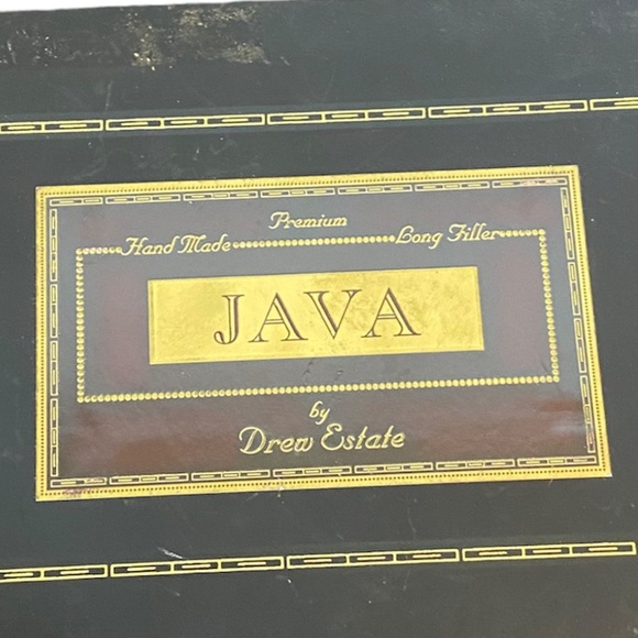 Java by corona madero Drew Estate Empty black wooden cigar box - Picture 8 of 8